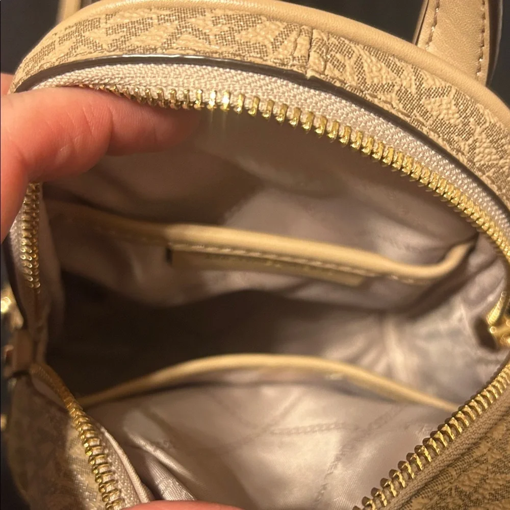 Michael Kors Beige and Yellow Women's Mini Backpack - Picture 5 of 12